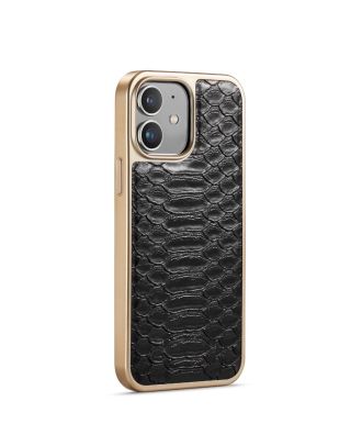 Apple iPhone 12 Case Crocodile Skin Textured Patterned Silicone