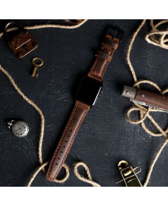 Apple Watch SE 44mm Handmade Leather Band Strap