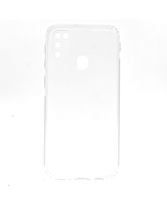 Samsung Galaxy M30s Case With Camera Protection Transparent Silicone