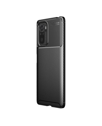 Xiaomi Redmi Note 10 Case Negro Carbon Design Silicone+Nano Glass