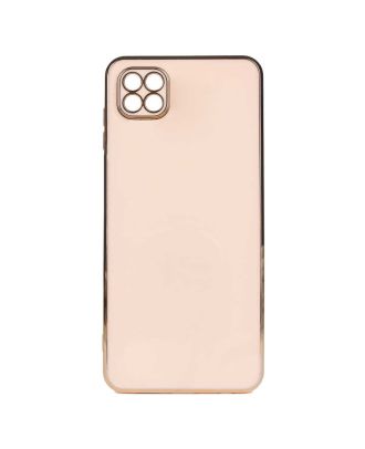 Xiaomi Redmi 9C Hoesje Schors Glanzende siliconen roze aangesloten randen