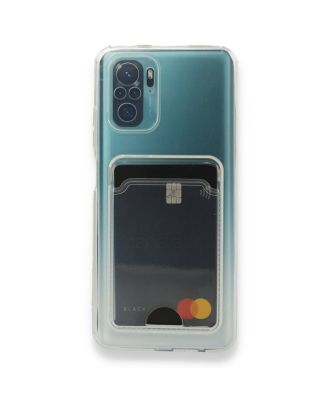 Xiaomi Redmi Note 10S Case with 1 Card Holder Transparent Silicone Lux Protected