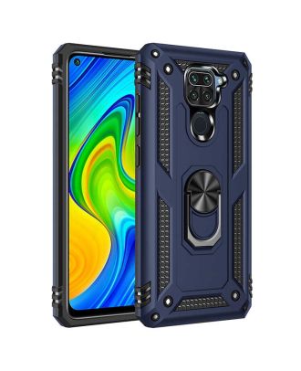 Xiaomi Redmi Note 9 Case Tank Protection Vega Stand Ring Magnetic