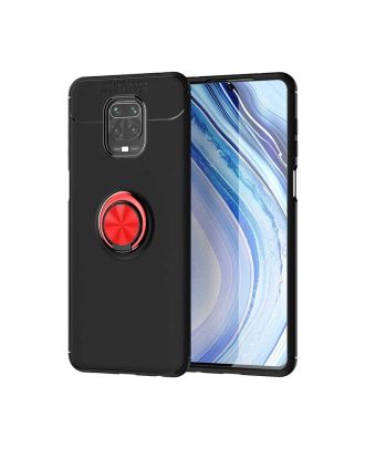 Teleplus Xiaomi Redmi Note 9 Pro Case Ravel Silicone Ring Magnetic+Full Screen Protector