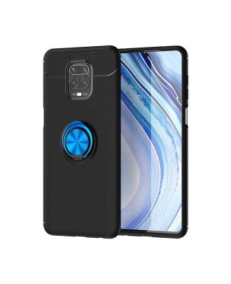 Teleplus Xiaomi Redmi Note 9s Case Ravel Silicone Ring Magnetic+Full Screen Protector