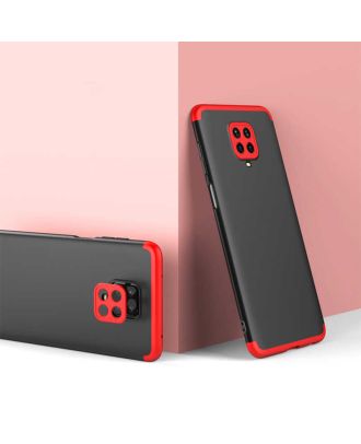 Xiaomi Redmi Note 9S Case Ays 3-Piece Open Front Hard Rubber Protection