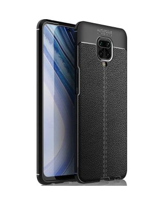 Xiaomi Redmi Note 9S Case Niss Silicone Leather Look
