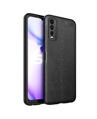 Vivo Y11S Case Niss Silicone Leather Look