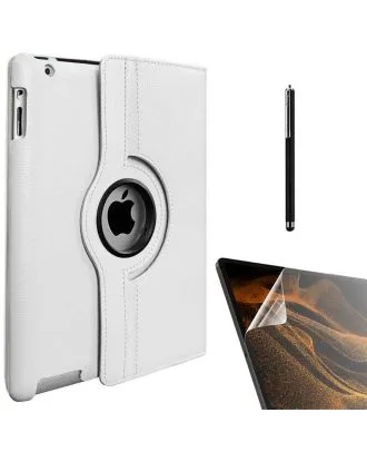 Apple iPad Mini 4 Kılıf Kapaklı Standlı 360 Dönebilen Koruma dn11 + Nano + Kalem
