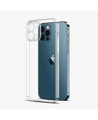 Apple iPhone 12 PRO MAX Kılıf Kamera Korumalı Şeffaf Silikon