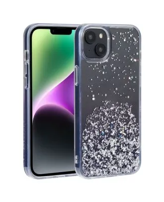 Apple iPhone 14 Plus Hoesje Drop Glitter Diamond Alpine Hard Silicone