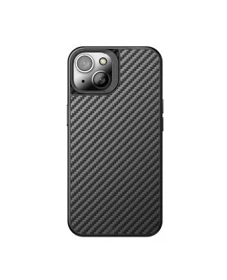 iPhone 14 hoesje Wlons Aramid Series Carbon Cover met Magsafe