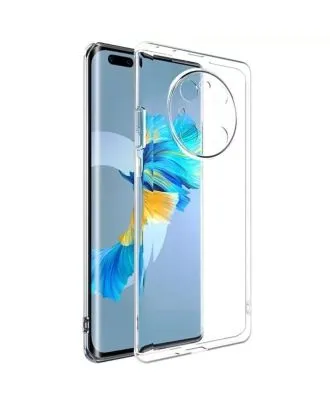Huawei Mate 40 Pro Hoesje Camera Protected Transparante Siliconen