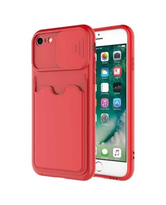 Apple iPhone 8 Case Kartix Jelly Silicone Card Holder